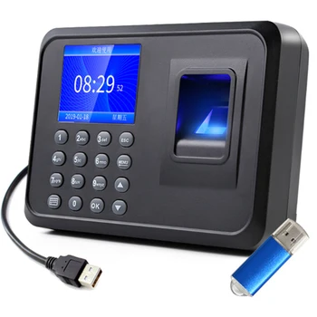 

2.4in Biometric Fingerprint Time Attendance System Clock Recorder Electric Digital Fingerprint Recognition Recording Machine