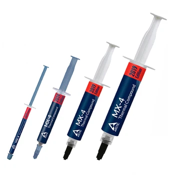 

MX-4 CPU Processors Thermal Grease 2g 4g 8g 20g Non-Conductive Compound Paste for Heatsink Water Cooling Cooler Fan