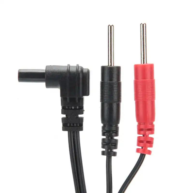 10pcs/bag 2.35mm 1.2m 2-In-1 Pin Type Electrode Wire Cable for tens Unit Physiotherapy Machine Massage Instrument Wire electrode lead wires