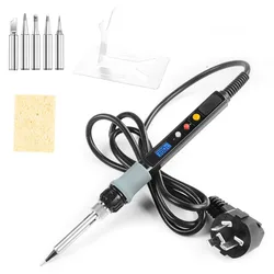 Fer à souder électrique numérique LCD 80W avec température réglable 220V, stylo de soudage Portable en étain, accessoires de fer à souder 