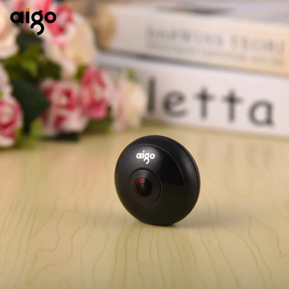  Aigo Mini Ai360 VR Phone Panoramic Camera 720 Degree Video Camera Dual Lens with Dual Adapters Conn