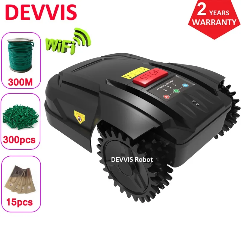 Cheapest Lawn Mower Robot H750T with 4.4ah for Small 300m wire+300pcs pegs+15pcs blade Auto Recharge Schedule | Инструменты