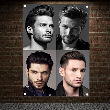 

Boys-hair-beard-designs Tapestry Banner Flag Wall Art Barber Shop Decor Wall Sticker Background Hanging Cloth Canvas Painting C3