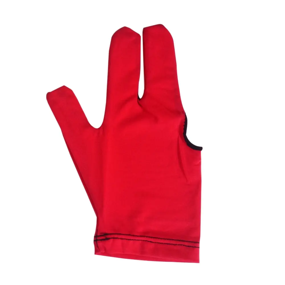 3 шт. абсорбирующие бильярдные перчатки для бильярдного кия спортивные аксессуары для бассейна три пальца Левая Правая рука Бильярдные кии перчатки 3 цвета