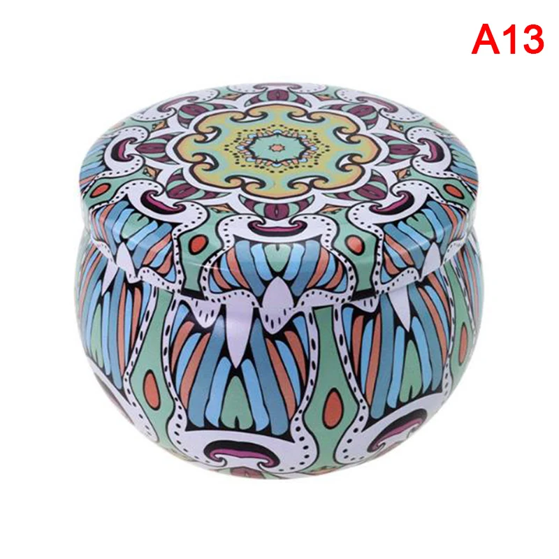 Retro High-End Candle Aromatherapy Handmade Soap Packaging Box Round Iron Box Tea Candy Jewelry Storage Box Gifts