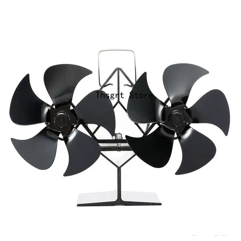 New Mini Thermal Power Stove Fan Small 8-blade Fan Eco-friendly Quiet Fan  Home Efficient Heat Distribution - Fireplace Parts - AliExpress