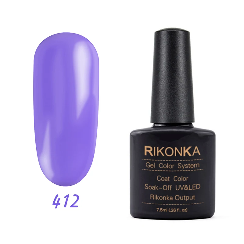 RIKONKA УФ-Гель-лак для маникюра белый Полупостоянный гель UV Vernis светодиодный Гель-лак впитывающий верхнее покрытие ногтей художественный Гель-лак для ногтей набор - Цвет: NG-412