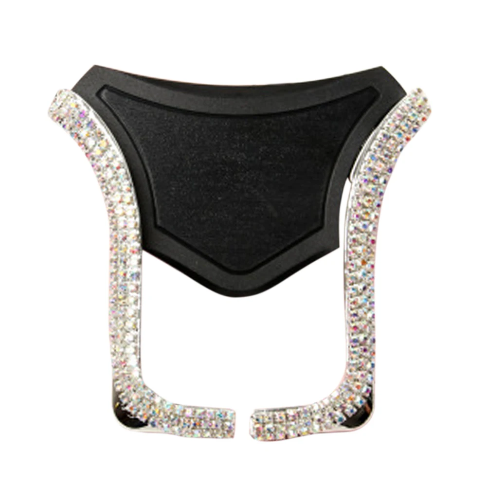 Стразы с кронштейном, поддержка громкой связи, автомобильный держатель для телефона, регулируемые U аксессуары определенной формы, универсальная подставка, крепление на вентиляционное отверстие - Цвет: Silver Rhinestone