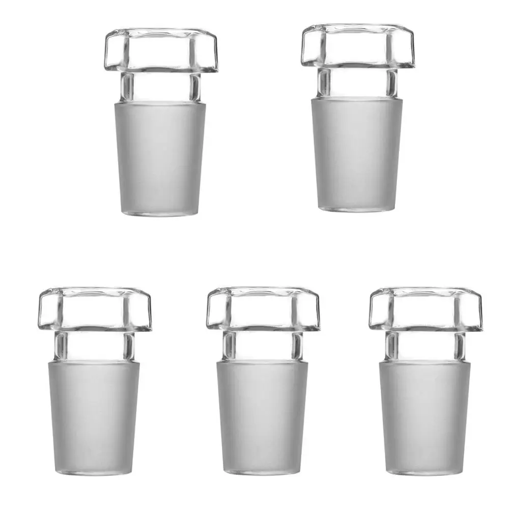 24/29,Glass Stopper,5 Pcs/Lot,Hexagonal Plug,Laboratory Chemical Glassware