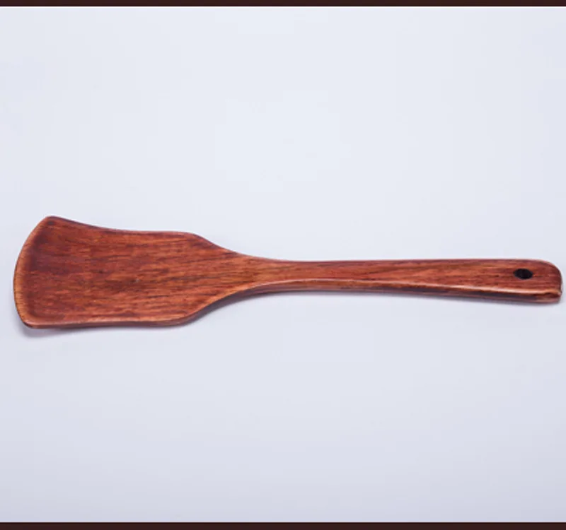 He shi Home 26 Cm Fan-shaped Non-stick Pot Spatula Cooking Wood Spatula Kitchenware Logo Customizable
