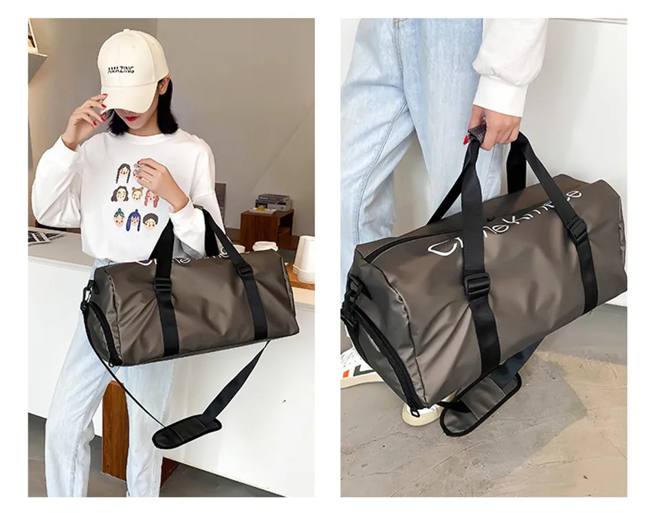 Outdoor Travel Sports Fitness Large Capacity Shoulder Bag Wet And Dry Separation Swimming Waterproof Handbag Leisure Cross Bag