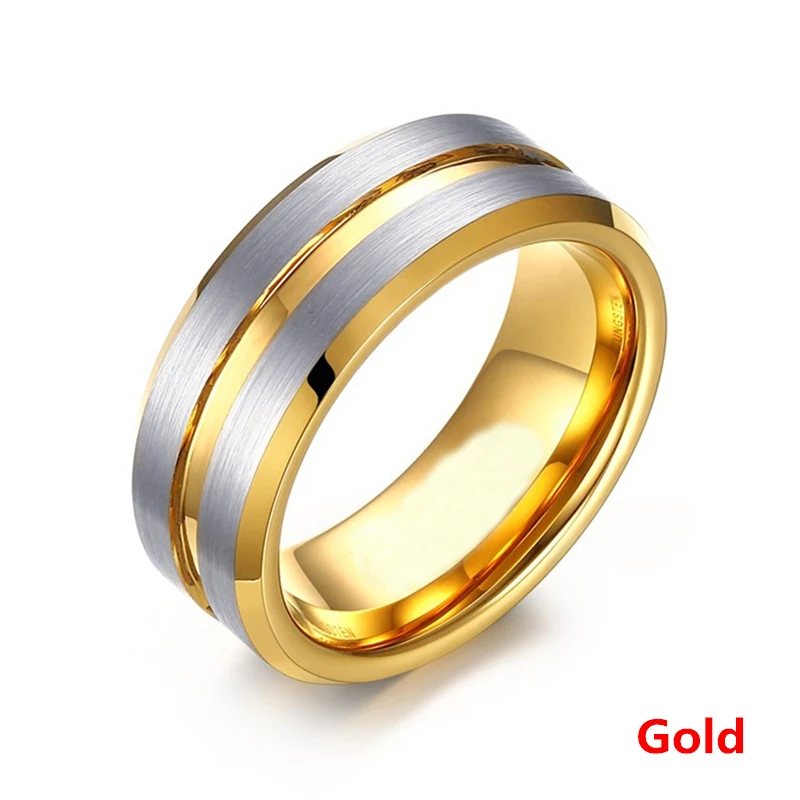 ファッション 8 ミリメートルメンズステンレス鋼リング青赤カラフルな