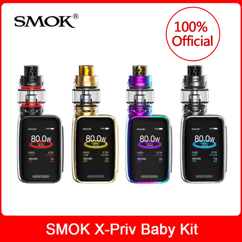Оригинальный набор SMOK X Priv для малышей 80 Вт встроенный аккумулятор 2300 мА · ч бак V12