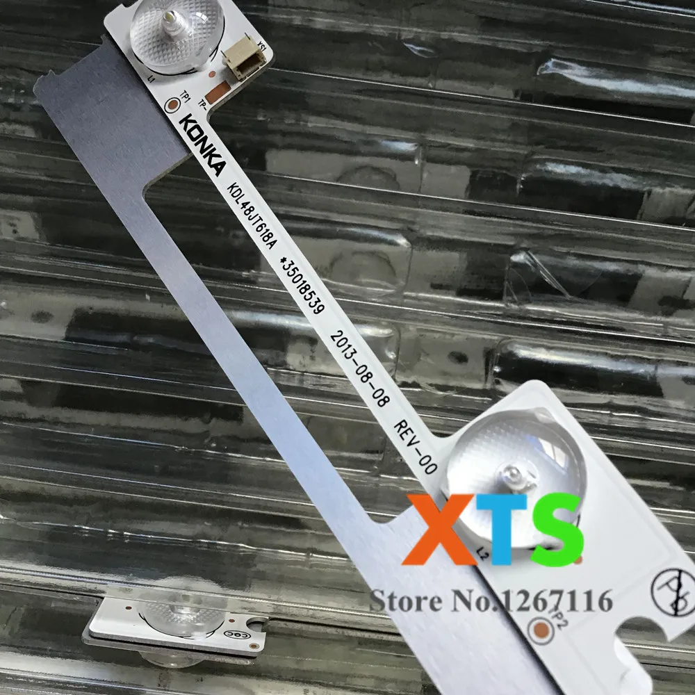 100 шт светодиодные полосы Бар подсветка для KONKA KDL48JT618A KDL48SS618U 35018539 35018540 6 светодиодный свет(6 в) 442 мм