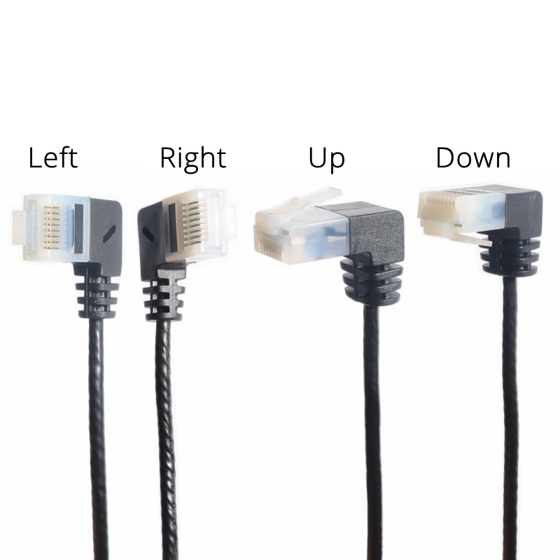 Ультра тонкий Cat6 Ethernet кабель RJ45 правый угол UTP сетевой Патч корд 90 градусов Cat6a Lan