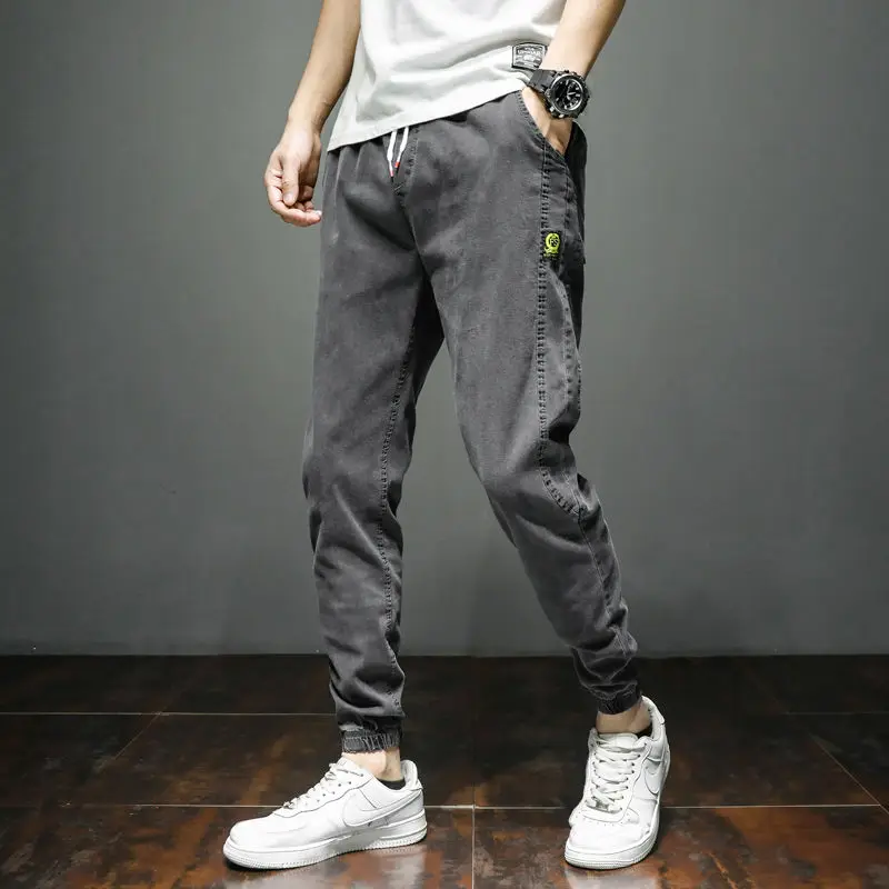 

Brother Wang Brand 2020 New Men's Elastic Jeans Fashion Slim Jeans Casual Pants Trousers Jean Male