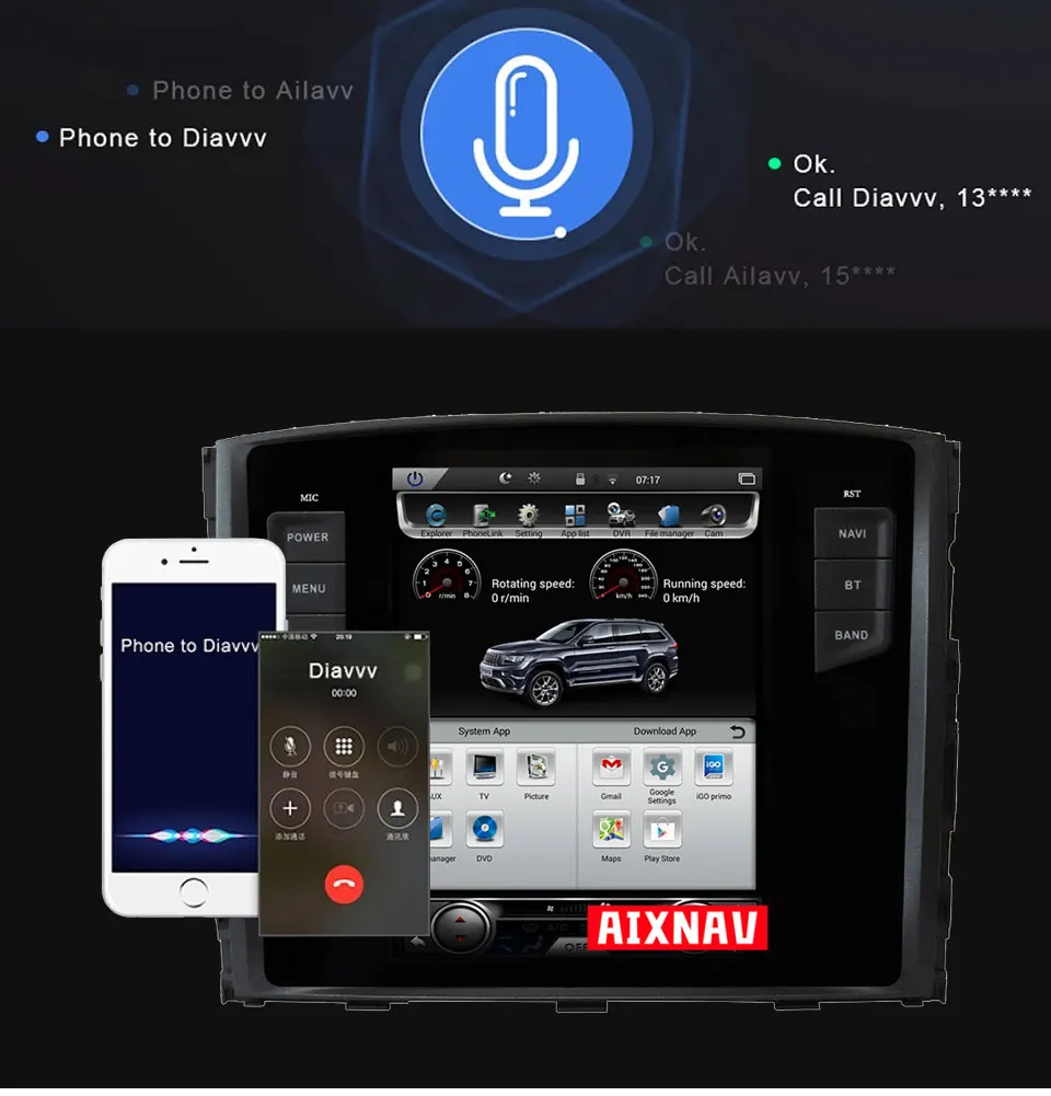 Sale 2 Din Car Radio HD Touch Screen Bluetooth Multimedia Player USB GPS Navigator Autoradio Backup Monitor for Mitsubishi Pajero 4