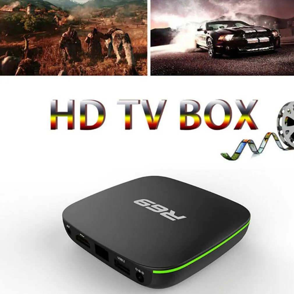 R69 Smart Android 7,1 tv Box 1 ГБ 8 ГБ Allwinner H3 четырехъядерный 2,4G Wifi телеприставка 1080P HD Поддержка 3D медиаплеер