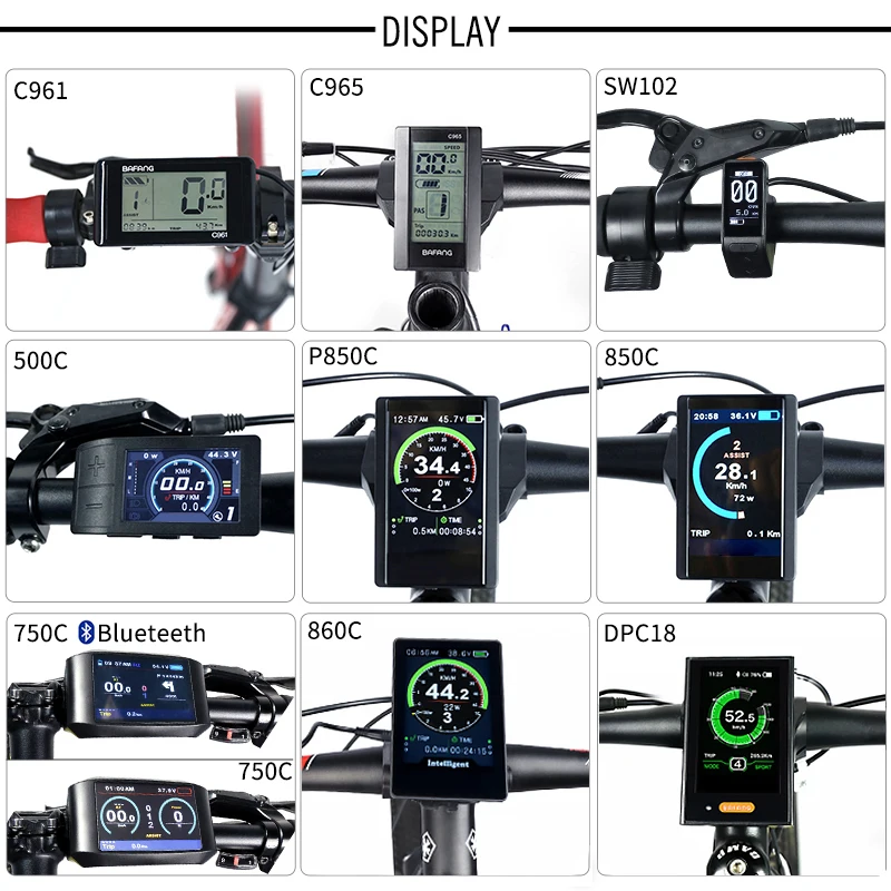 Bafang 48V 500W Mid Motor 17.5Ah Samsung Cells E bike литиевая батарея электрический велосипед полный