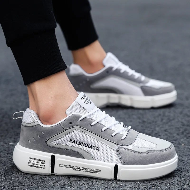 

New Style Summer Sports Casual Board Shoes Korean-style Students Punched Sheet Cloth Shoes Large Size Trend Men Shoes