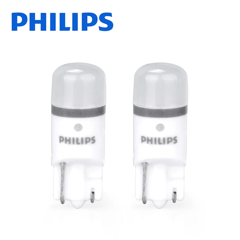 Philips 2шт T10 W5W фонари заднего хода Парковочные огни Дневные ходовые Обратные лампы