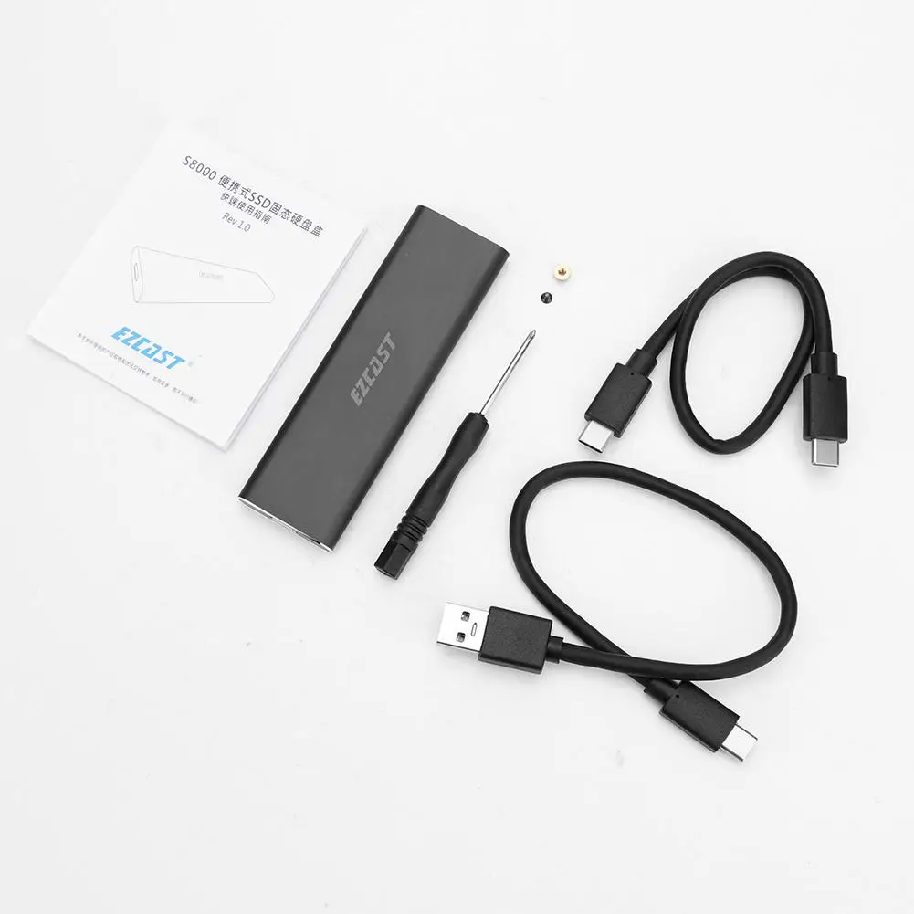 Новинка 2020 футляр для жесткого диска M2 SSD NVME PCIe корпус 10 гбит/с M.2 на USB Type C 3 1 GEN2 M