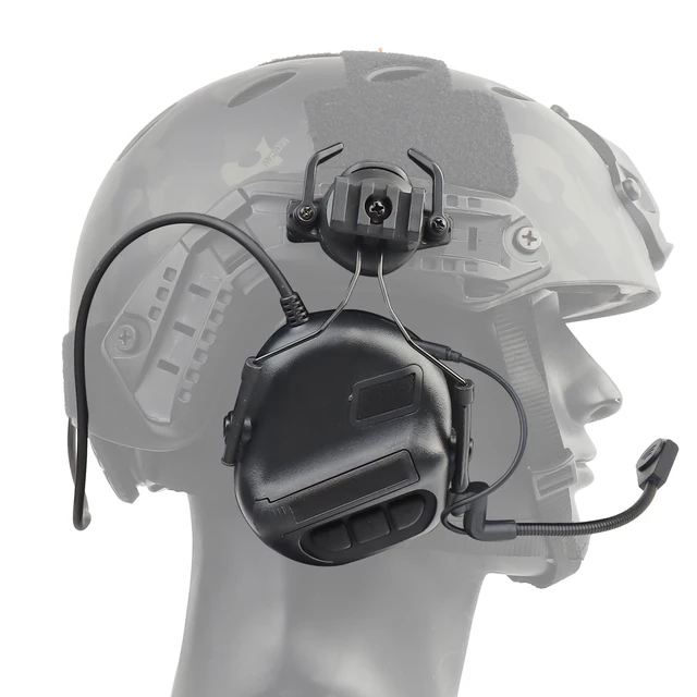 Фото тактическая гарнитура для шлема шумоподавление звука армейские
