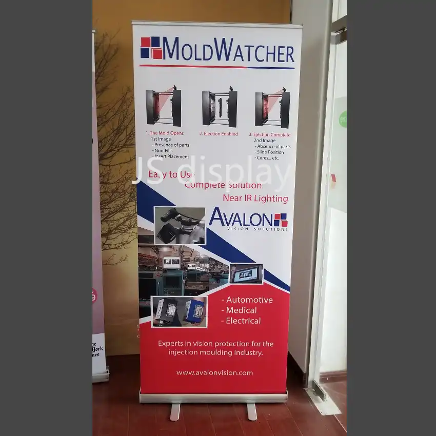 Roll Up Stand Retractable Banners With Custom Graphic Print For
