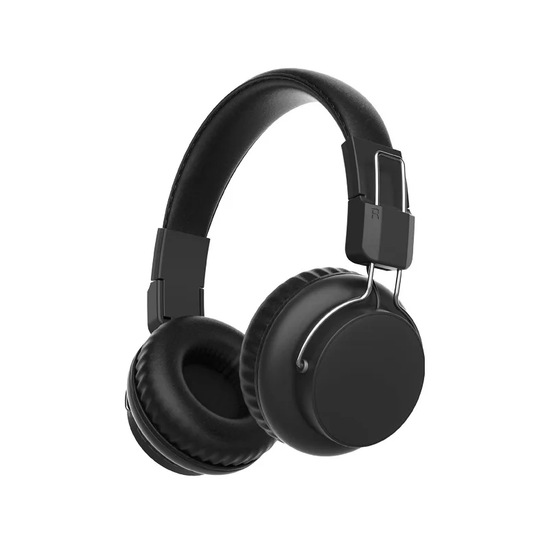 Лучшие беспроводные наушники Hifi шлем Аудио Bluetooth на ухо наушники стерео Бас Сабвуфер гарнитура с микрофоном для iPhone Xiaomi - Цвет: Черный