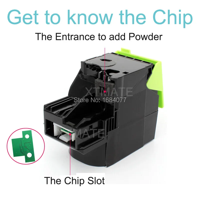 Chip de impresora láser 2,5 K 2K, Compatible con Lexmark CX310N, CX410DE, CX510DE, CX410, CX510, 2,5 K, 2K, K/C/M/Y - AliExpress Ordenadores y oficina