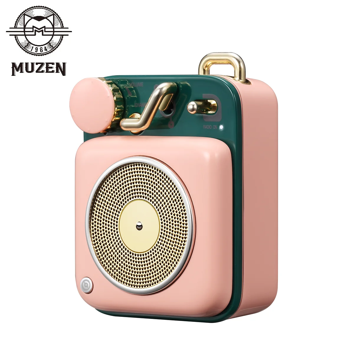 MUZEN Button Mini Bluetooth Speaker Cute Creative Birthday Present Retro Gift Small Metal Art Wireless Audio MW-P1I | Электроника