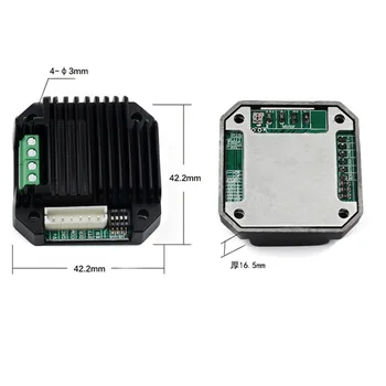 

Miniature Stepper Motor Driver Voltage 12 ~ 24V Current 2A Subdivision 1 ~ 32 Photoelectric Isolation Drive Board