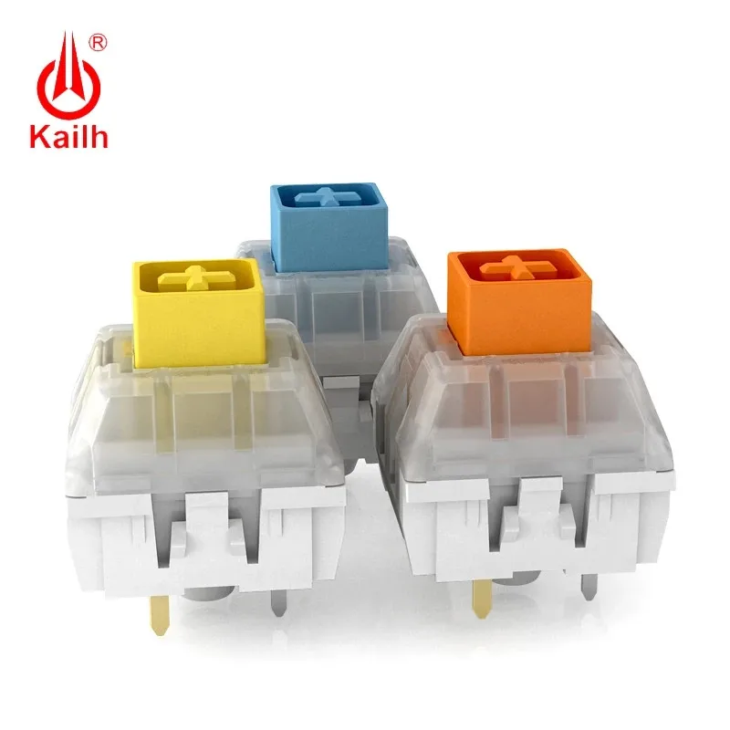 Kailh BOX 기계식 키보드 MX 스위치, 3 핀 선형 촉각 SMD, 옅은 파란색, 주황색, 어두운 노란색, 방진, IP56