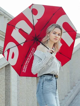 

Small Umbrella Folding Sunny Rain Dual-use Trend Sun Umbrella Parasol Umbrella Student 50% Sunscreen Umbrella Gift Ideas W