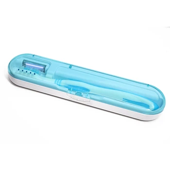 

Protable UV Toothbrush Sterilizer Electric Toothbrush Sanitizer for Travel/Business/Home Sterilizing Effect Up to 99.9%