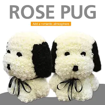 

PE Dog Dolls Artificial Rose Lovely Romantic Love Simulated Birthday Gift Rose Dog Valentine'S Day Decorations Toy Girlfriend