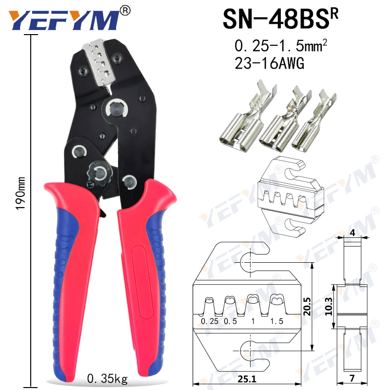 Обжимные плоскогубцы серии YEFYM SN для XH2.54 PH2.0 2510/tab2.8 4 8 6 3/трубка/изоляционные