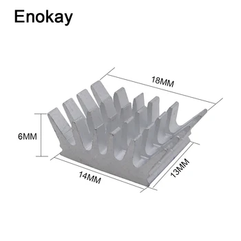 

Wholesale 50PCS Aluminum Cooling Heat Sink 14x13x6MM Chip CPU GPU VGA RAM LED IC Heatsink Radiator Cooler