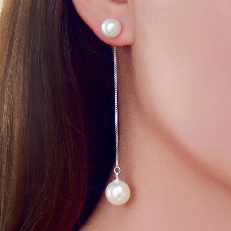 [HAESOOL] 韓国アクセ☆925silver☆Pearl One touch Earrings SOO & SOO Mond Pearl One-touch Earrings | KOODING