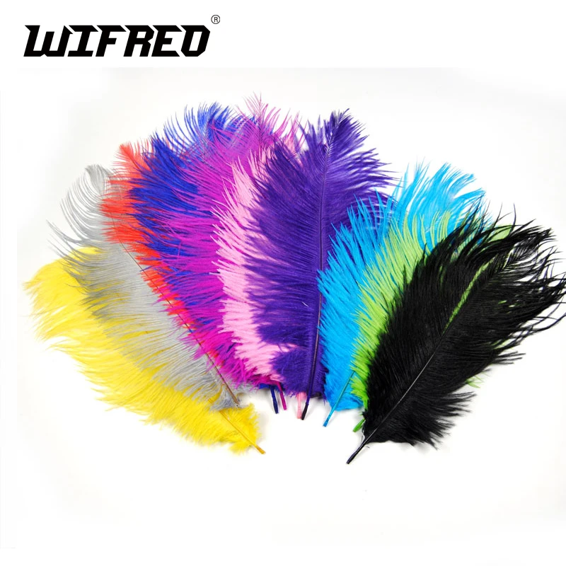 10 шт. страусиные перья для вязания мушек длина 20 25 см|fly tying material feathers|fly feathersfeather fly |