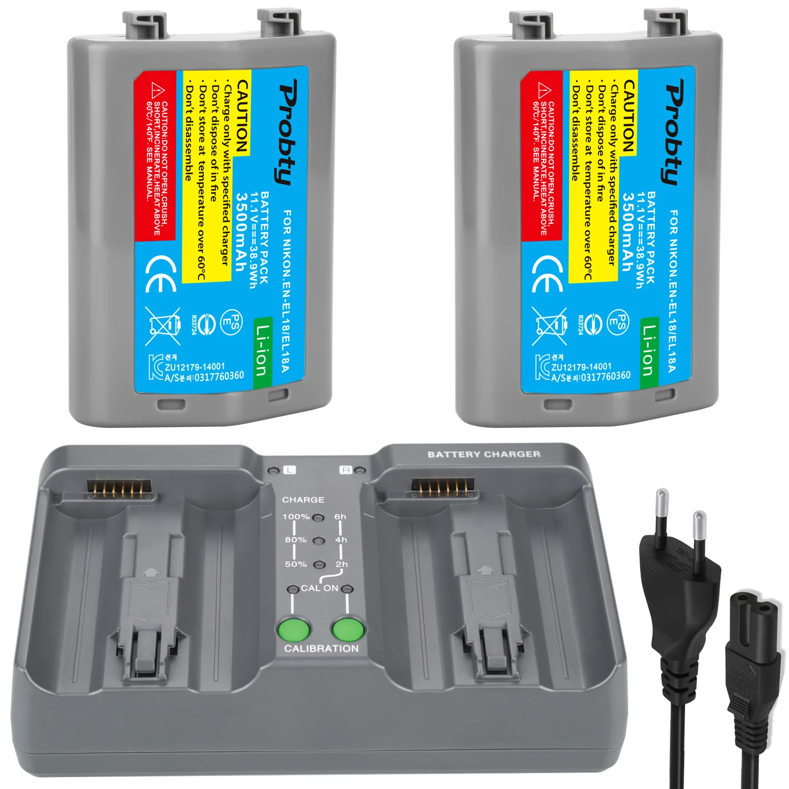 3500mAh EN-EL18, EN-EL18a, EN EL18, ENEL18a батарея+ lcd двойное умное быстрое зарядное устройство для Nikon D4, D4S, D5 цифровой зеркальной камеры