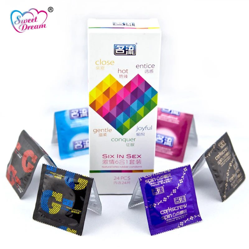 Personage Sex Condoms 24-30 Pcs/Lot Ultra Thin Multiple Types Latex Condoms for Men Lubricated Contraception Sex Products LF-068