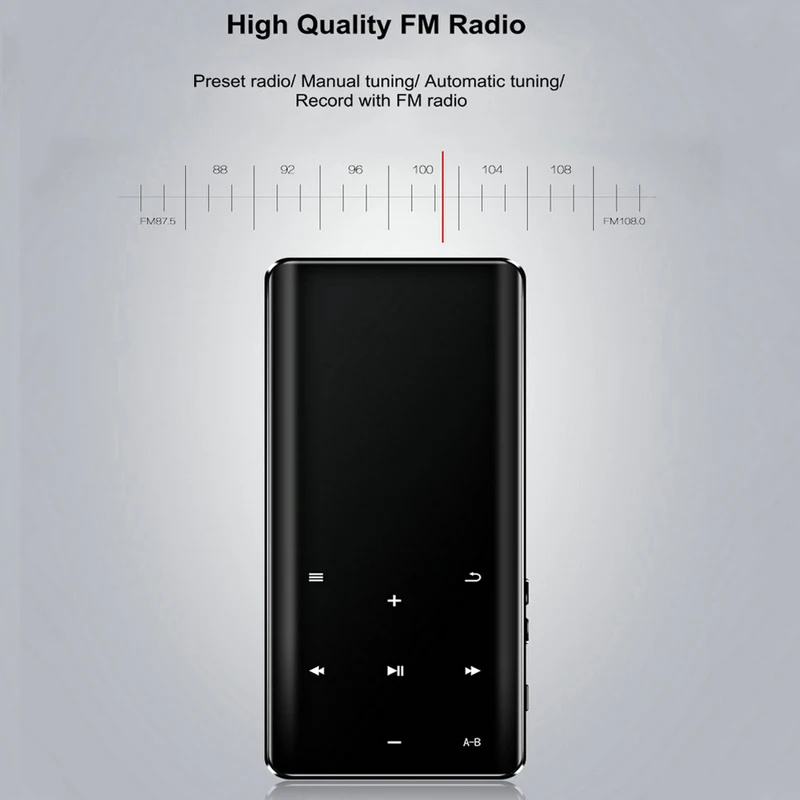 

New MP3 HIFI Player Bluetooth Music Portable MP3 Multimedia FM Radio E-book Digital Voice Recorder Lossless Video Walkman