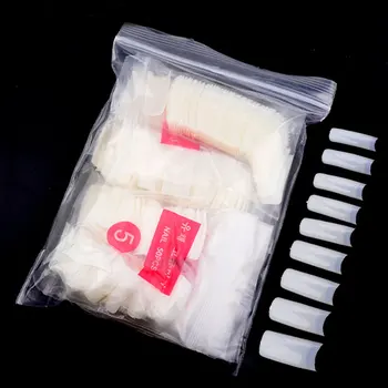 

500pcs False Nail Tips Full/Half/French Cover Fake Natural Color Artificial False Nails for DIY Nail Art
