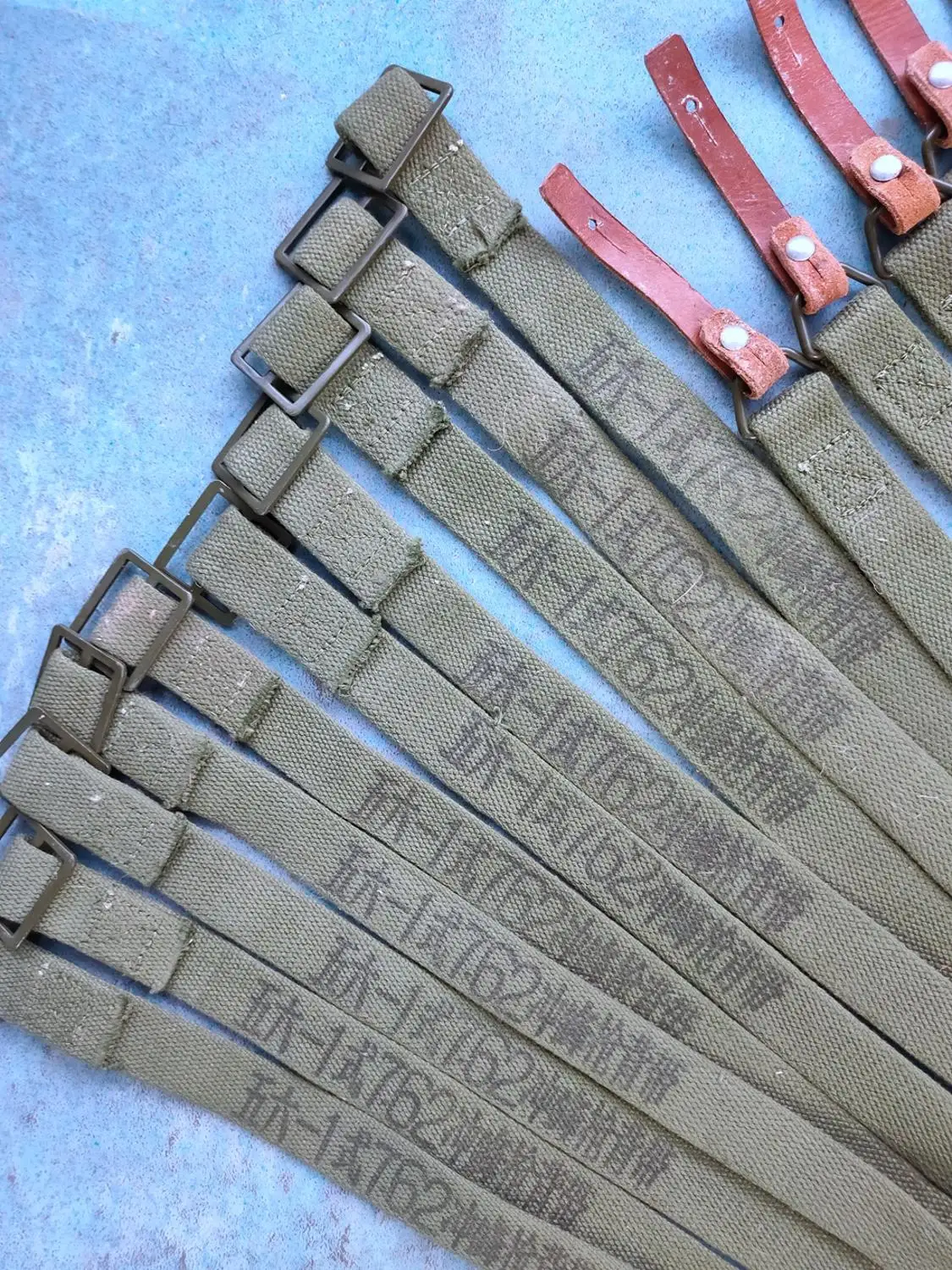 Military Equipment Military Sling Strap 10PCS ORIGINA SURPLUS MILITARY Gear CHINESE PLA TYPE 56 AK CANVAS SKS SLING OLD