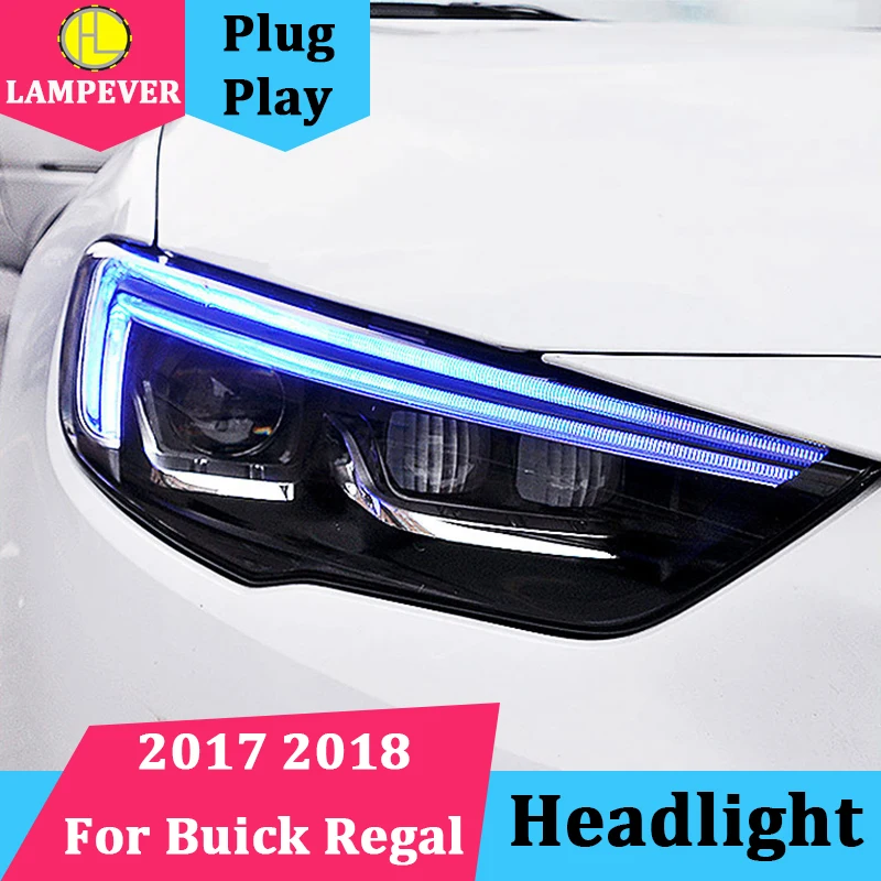 Автомобильный стильный головной светильник для Buick Regal, головной светильник s l, головной светильник, светодиодный головной светильник, дневной ходовой светильник, DRL, Би-светодиодный