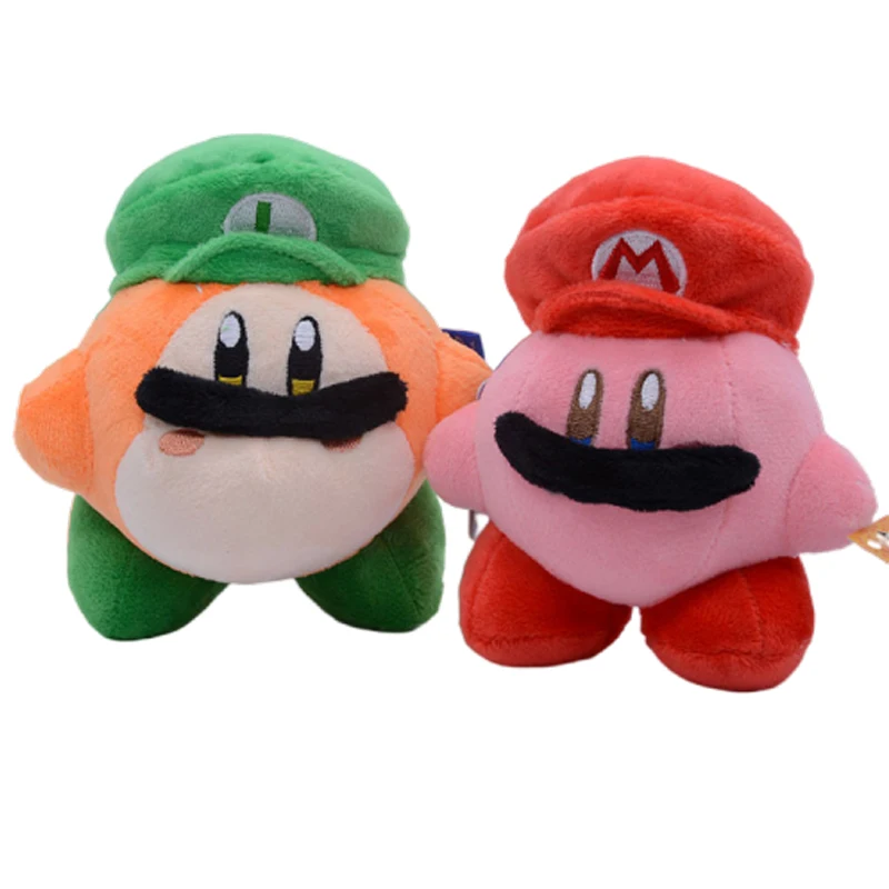 10 см Kawaii Star Kirby ваддл ди Cos Супер Марио Брос Луиджи Мягкие плюшевые куклы аниме