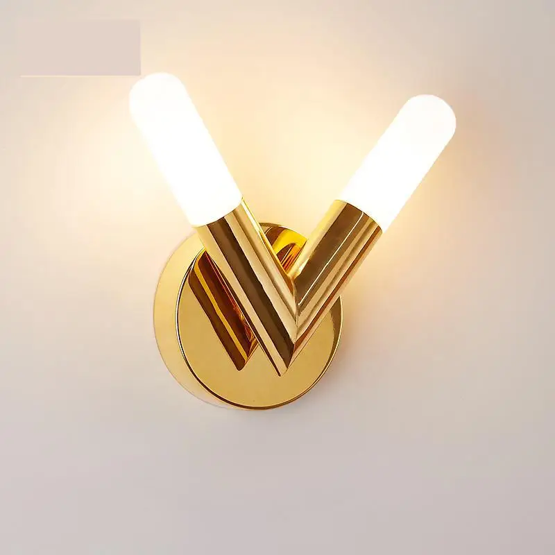 Крыльцо 1 шт V Форма Led настенный конус пост современное светодиодное Внутреннее