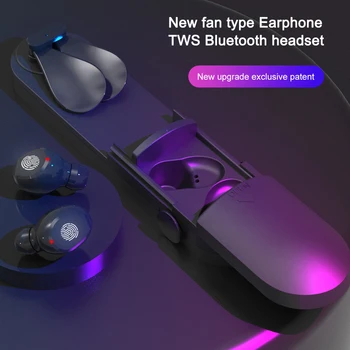 

Wireless Headphones In-ear Earphones Touch Digital Display Multi-functional Fan Bluetooth Earphone With Microphone