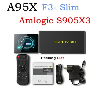 

Android 9.0 A95XF3 Amlogic S905X3 4GB 32GB 64GB 8K HD 2.4/5.0G WiFi Google Media Player Android TV Box A95X F3 Slim